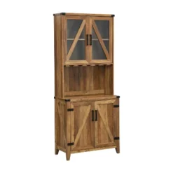 Home Source Bar With Upper Glass Cabinet -Famous Furniture Store GUEST d145629e 5d4a 4602 afd8 46cabf76cab0