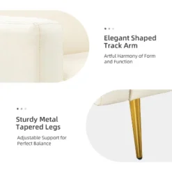 Lanna 76"Wide Vegan Leather Modern Style Convertible Futon Sofa Bed For Living Room Guest Bedroom | ARTFUL LIVING DESIGN 19 Lanna 76"Wide Vegan Leather Modern Style Convertible Futon Sofa Bed For Living Room Guest Bedroom | ARTFUL LIVING DESIGN -Famous Furniture Store GUEST d1a66786 d6af 4cdc 8707 0711c8993daf