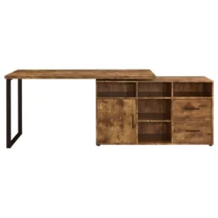 Hertford 2 Drawer L-Shape Desk - Coaster -Famous Furniture Store GUEST d1c38583 edee 4171 845b f14d191ae293