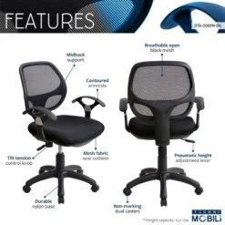 Midback Mesh Task Office Chair Black - Techni Mobili 12 Midback Mesh Task Office Chair Black - Techni Mobili -Famous Furniture Store GUEST d2fb4fcd e8d8 491e 97b7 2119db652502
