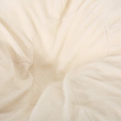 5' Newalla Modern Shearling Bean Bag - Christopher Knight Home 6 5' Newalla Modern Shearling Bean Bag - Christopher Knight Home - Image 4