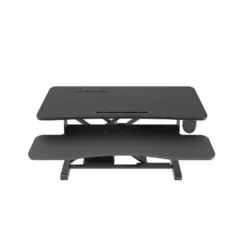 37.4" Electric Standing Desk Converter With AC USB Charger Black - Rocelco