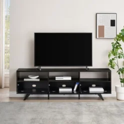 Mid-Century Modern Low TV Stand With Storage For TVs Up To 80" - Saracina Home 17 Mid-Century Modern Low TV Stand With Storage For TVs Up To 80" - Saracina Home -Famous Furniture Store GUEST d3cb86c7 c131 4ac5 849f d42c4bc78f3a