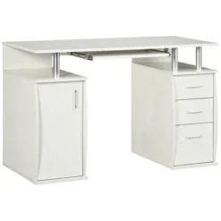 HOMCOM 47" Computer Desk With Keyboard Tray And Storage Drawers, Home Office Workstation Table With Storage Shelves 15 HOMCOM 47" Computer Desk With Keyboard Tray And Storage Drawers, Home Office Workstation Table With Storage Shelves -Famous Furniture Store GUEST d3d95201 5e90 46d8 a64b a9c9782f73c7