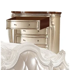 46" Picardy Chest Antique Pearl/Cherry Oak - Acme Furniture