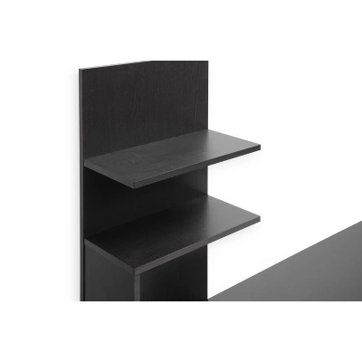 Armstrong Modern TV Stand For TVs Up To 60" Dark Brown - Baxton Studio 4 Armstrong Modern TV Stand For TVs Up To 60" Dark Brown - Baxton Studio - Image 2