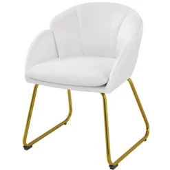 Yaheetech Velvet Armchair Accent Chair With Metal Legs For Living Room/Bedroom -Famous Furniture Store GUEST d52c7e62 023b 487f b1fa d4792c85aa5a