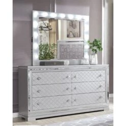 5pc Tenaya Bedroom Set Silver/Gray - HOMES: Inside + Out -Famous Furniture Store GUEST d5658523 ad0c 4c96 8433 5d817427b8c3