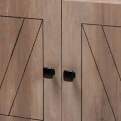 51.8" 3 Tier Derek Wood Bookcase Oak - Baxton Studio -Famous Furniture Store GUEST d585ba19 4268 458d b73f 2b1845b982ce