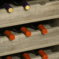 HOMCOM Modern Buffet Cabinet With Sliding Door, Wine Bar Cabinet With Storage, Kitchen/Dining Room Storage Cabinet With Shelves, Gray -Famous Furniture Store GUEST d5f7adfd 3e7d 4bc8 b06c 2d8ca3227b6f