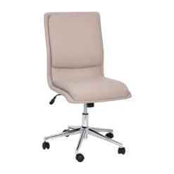 Flash Furniture Madigan Mid-Back Armless Swivel Task Office Chair With Upholstery And Adjustable Metal Base -Famous Furniture Store GUEST d6da2743 491e 428a 86e4 5167792dd58b