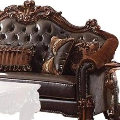 96" Vendome PU Sofa Cherry - Acme Furniture -Famous Furniture Store GUEST d7ae0ab1 f71a 4a0a 8a77 ebadcc9120e7