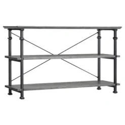 Ronay Rustic Industrial Console Table - Inspire Q® -Famous Furniture Store GUEST d7ec7f05 7571 405a 9aab 17e2edca097f