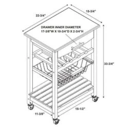 Clarke Kitchen Cart - Linon -Famous Furniture Store GUEST d800692a a576 4e60 863b f811afd6fe5a