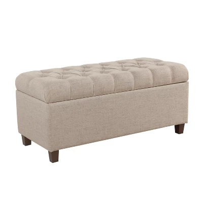 Ainsley Button Tufted Storage Bench - HomePop 9 Ainsley Button Tufted Storage Bench - HomePop - Image 7