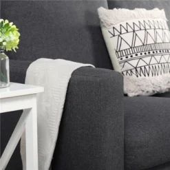 Yaheetech Modern Loveseat Sofa Upholstery Fabric 3-Seater Sofa Couch-Gray -Famous Furniture Store GUEST da07fdb1 1870 4b52 9bd4 489eaa85e19f