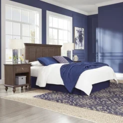 Full/Queen Southport Headboard And 2 Nightstands Dark Aged Oak - Home Styles 5 Full/Queen Southport Headboard And 2 Nightstands Dark Aged Oak - Home Styles -Famous Furniture Store GUEST da7e0cbe ec35 46d6 ba54 a75edf3aa72f