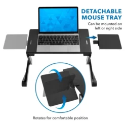 Mount-It! Lightweight Adjustable Laptop Stand With Built-in Cooling Fans And Mouse Pad Tray | Ergonomic & Portable Laptop Stand For Bed, Couch & Table -Famous Furniture Store GUEST da9054b4 ac90 4e64 9802 c34d4202ccbe