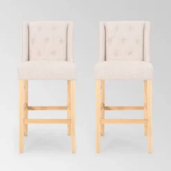 Set Of 2 Lansglen Button Tufted Wingback Barstools - Christopher Knight Home 17 Set Of 2 Lansglen Button Tufted Wingback Barstools - Christopher Knight Home -Famous Furniture Store GUEST db28c490 94a8 4518 bf96 a2d9a1620196