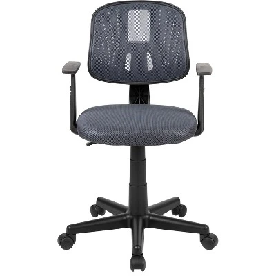 Flash Furniture Flash Fundamentals Mid-Back Mesh Swivel Task Office Chair With Pivot Back And Arms 12 Flash Furniture Flash Fundamentals Mid-Back Mesh Swivel Task Office Chair With Pivot Back And Arms - Image 10