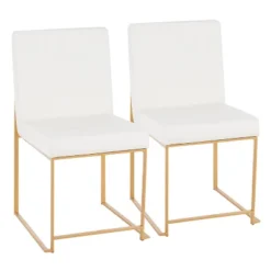 Set Of 2 High Back Fuji Contemporary Dining Chairs - LumiSource -Famous Furniture Store GUEST dc1a90d9 a018 4870 a912 763d451ed776