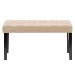 California Fabric Tufted Bench - CorLiving -Famous Furniture Store GUEST dcc80946 bc21 460b 8c7f 623baca90992