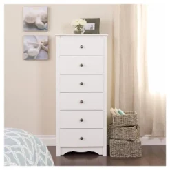 53" Monterey Vertical Dresser White - Prepac -Famous Furniture Store GUEST dd234ab0 1583 4dad 82f7 4f688ed0bd7e