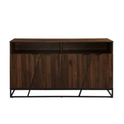 58" 4 Door Contemporary Storage Console Sideboard - Saracina Home -Famous Furniture Store GUEST dd5ab596 745c 4b54 a121 0ed44352f606