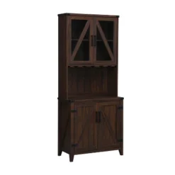 Home Source Bar With Upper Glass Cabinet -Famous Furniture Store GUEST dde8aff9 ea33 4f20 b3eb ed8de31bc420