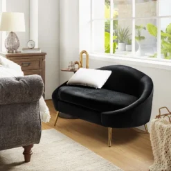 Falko 2 Piece Living Room Set For Small Space With Metal Legs | ARTFUL LIVING DESIGN