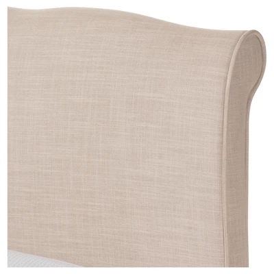 Fannie French Classic Modern Style Linen Fabric Platform Bed - Full - Baxton Studio 4 Fannie French Classic Modern Style Linen Fabric Platform Bed - Full - Baxton Studio - Image 2