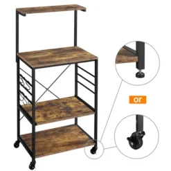 Yaheetech 50.5"H Kitchen Baker's Rack With Side Hooks -Famous Furniture Store GUEST de5d7b7c d4ab 4901 b0ec 84d6af710134