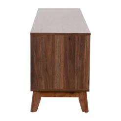 60" Haisley Mid-Century Modern TV Stand For TVs Up To 64" With Adjustable Shelves Dark Walnut - Taylor & Logan -Famous Furniture Store GUEST de76bc0e 8feb 4f72 a8e5 aa2d46363c5f