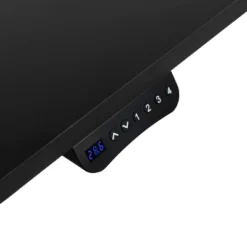 Flash Furniture 48" Wide Black Electric Height Adjustable Standing Desk With Mid-Back Black LeatherSoft And Chrome Executive Swivel Office Chair -Famous Furniture Store GUEST df0012e9 80de 467b b315 3cbb87fd34f0