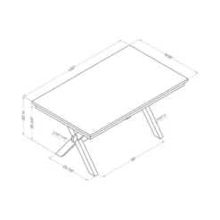 60" Arga Transitional Wood Dining Table Gray/Antique White - HOMES: Inside + Out 9 60" Arga Transitional Wood Dining Table Gray/Antique White - HOMES: Inside + Out -Famous Furniture Store GUEST df36bb97 1ccd 4030 ab62 da600810a989