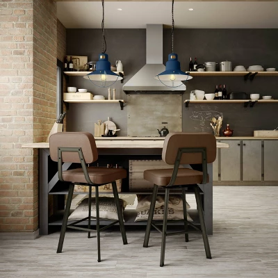 26.75" Clarkson Swivel Counter Height Barstool - Amisco 7 26.75" Clarkson Swivel Counter Height Barstool - Amisco - Image 5