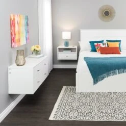 Hanging Dresser And Nightstand Set White - Prepac -Famous Furniture Store GUEST df7e72a5 4ff1 4019 a791 1595b185b257