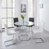 5pc Escondido Dining Set White - Steve Silver Co. -Famous Furniture Store GUEST e04cfca2 679d 4bfe a0fa 952ddbc80a64