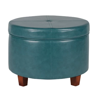 Large Round Storage Ottoman - HomePop 14 Large Round Storage Ottoman - HomePop - Image 12