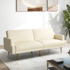 Lanna 76"Wide Vegan Leather Modern Style Convertible Futon Sofa Bed For Living Room Guest Bedroom | ARTFUL LIVING DESIGN 26 Lanna 76"Wide Vegan Leather Modern Style Convertible Futon Sofa Bed For Living Room Guest Bedroom | ARTFUL LIVING DESIGN -Famous Furniture Store GUEST e0a5820e 7e8f 4c39 b03a f0b76a02244e