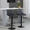 HOMCOM Adjustable Bar Stools Set Of 2, Counter Height Barstools With Swivel Seat Round Steel Base, And Footrest, Black 1 HOMCOM Adjustable Bar Stools Set Of 2, Counter Height Barstools With Swivel Seat Round Steel Base, And Footrest, Black -Famous Furniture Store GUEST e0c2a40a 5aa1 4250 803b 6b9f71be7de1