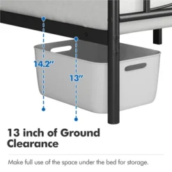 Yaheetech Simple Metal Bed Frame With Curved Design Headboard And Footboard 13 Yaheetech Simple Metal Bed Frame With Curved Design Headboard And Footboard -Famous Furniture Store GUEST e0f03e74 cafe 4d2d 966f a65f51c07118