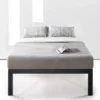 18" Just Mallet Metal Platform Bed Black - Mellow