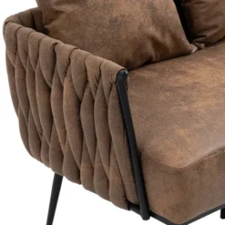 Modern Accent Metal Frame Tufted Sofa With Arms - ModernLuxe 19 Modern Accent Metal Frame Tufted Sofa With Arms - ModernLuxe -Famous Furniture Store GUEST e1b4cb6d a1cb 4a53 83dc 607477dec437