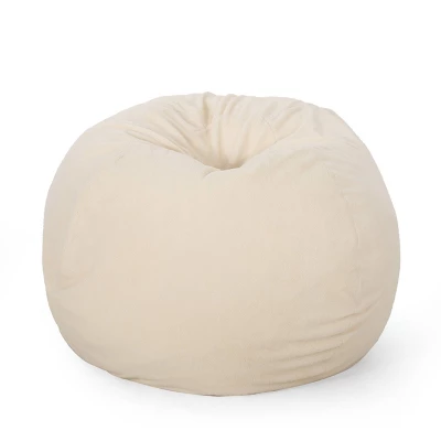 5' Newalla Modern Shearling Bean Bag - Christopher Knight Home 7 5' Newalla Modern Shearling Bean Bag - Christopher Knight Home - Image 5