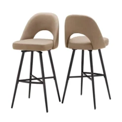 29" Set Of 2 Ragan Metal Fabric Swivel Bar Stools - Inspire Q 20 29" Set Of 2 Ragan Metal Fabric Swivel Bar Stools - Inspire Q -Famous Furniture Store GUEST e2d6f446 a66c 4036 969d a9e08de3dc90
