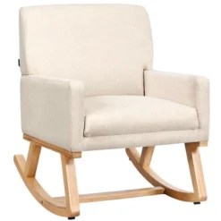 Costway Mid Century Fabric Rocking Chair Upholstered Accent Armchair Lounge Chair Beige/Gray 22 Costway Mid Century Fabric Rocking Chair Upholstered Accent Armchair Lounge Chair Beige/Gray -Famous Furniture Store GUEST e4730df9 eac6 4ff1 9796 f3abee4dd643