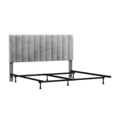 King Crestone Upholstered Headboard With Frame Gray - Hillsdale Furniture 18 King Crestone Upholstered Headboard With Frame Gray - Hillsdale Furniture -Famous Furniture Store GUEST e47eee11 b498 480d a290 c26d844c5b2c