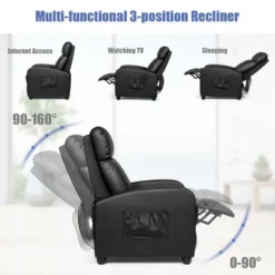 Costway Electric Modern Massage Recliner Sofa Chair Lounge With Remote Control -Famous Furniture Store GUEST e7732f32 9de7 44a8 bd4a 64dd21e72608