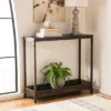 Dinesh Console With Storage Shelf - Black/Dark Walnut - Safavieh 2 Dinesh Console With Storage Shelf - Black/Dark Walnut - Safavieh -Famous Furniture Store GUEST e7cfd6ac 8fd0 495b 9b7c ac1aac2a3b28